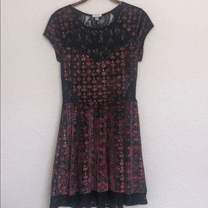 Urban Outfitters Velvet and Lace Dress